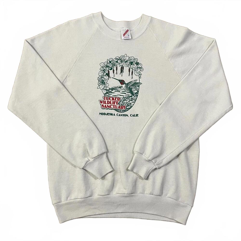 Vintage 80's Tucker Wildlife Sanctuary Modjeska Canyon Sweatshirt Size Large